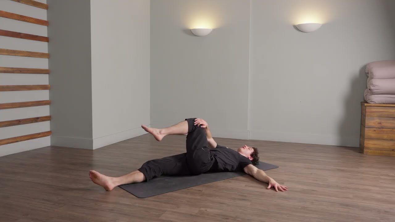 A group of people exercising.