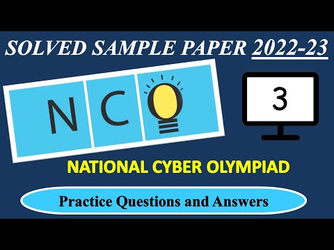 CLASS - 3 | NCO 2022-23 | National Cyber Olympiad Exam | Solved Sample Paper | Olympiad Preparation