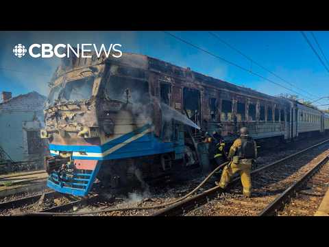 Russia attacks commuter train in Ukraine's Kharkiv region