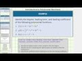 Leading Coefficients and Degrees of Polynomials