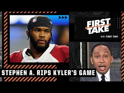 Stephen A. calls Kyler Murray's performance ATROCIOUS: 'It was complete panic!' | First Take video clip