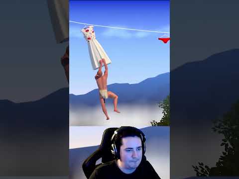 I accidentally discovered a speedrunning skip in A Difficult Game About Climbing