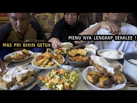 Program Makan Siang Ala Mas Pri Ayam Goreng Rempah, Sayur Capcay, Sempol Rendang, Getuk Singkong