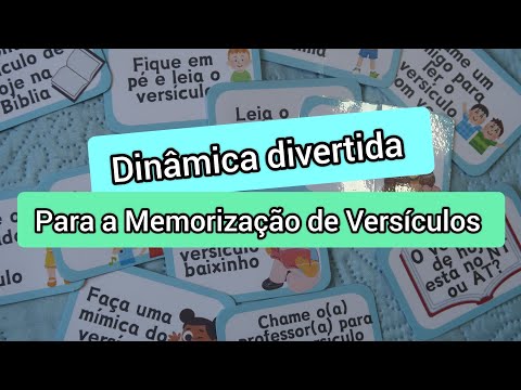 Dinâmica para memorizar versículos bíblicos