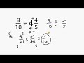 Dividing Mixed Numbers and Fractions Mastery