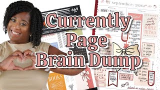 Plan With Me ☕️ September Currently Page Brain Dump + Cozy Chat | Happy Planner Setup!