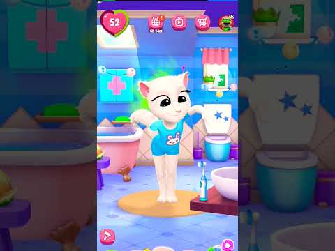 ANGELA KEBELET PIPIS 😁😅😂🤣😜😝😋🤪😚😛 #shorts #youtubeshorts #funny #talkingangela #fungamingchannel