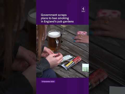 Government scraps plans to ban smoking in England's pub gardens