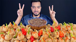 100 SPICY PANIPURI CHALLENGE | ASMR PANI PURI, FUCHKA, GOLGAPPA, VELPURI EATING SHOW | STREET FOOD