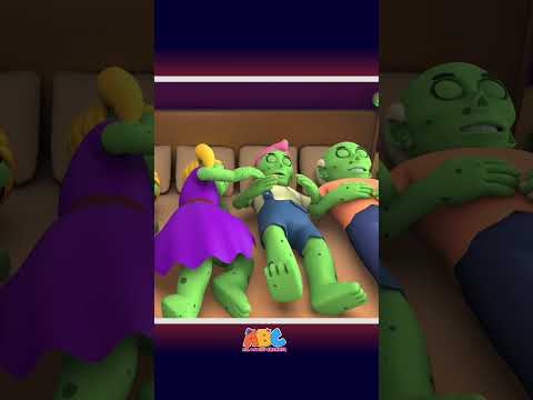 7 zumbis dançando na cama #shorts #halloween #abcbrazil #músicainfantil