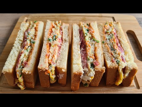 The best and fastest breakfast in 5 minutes! Delicious sandwiches, I make them every morning.