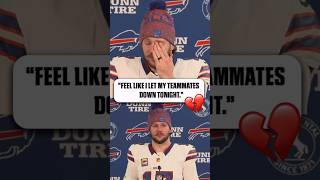 Josh Allen Crying Post Interview #shorts #football