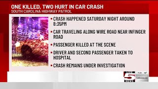 VIDEO: 1 dead, 2 hurt in single-vehicle Dorchester County crash, troopers say