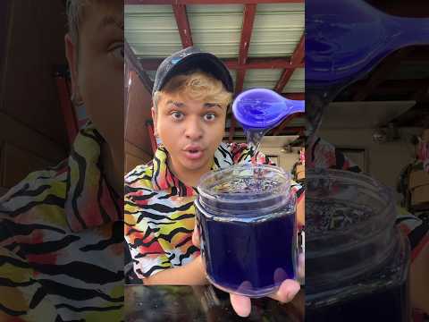 Making Super PURPLE hairgel by adding water! ☔️ #hairgel #purple #lifehack #beautyhacks