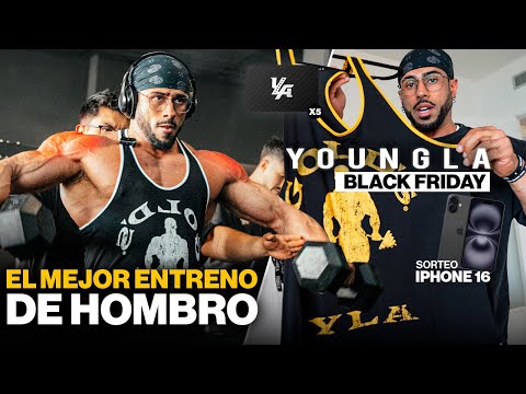 Entreno EPICO de HOMBRO + YLA SORTEO iPhone 16 UNBOXING BLACK FRIDAY