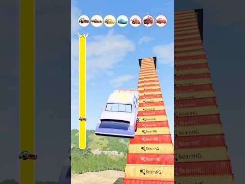 Pixar Cars VS Containers 🥲 #beamngdrive