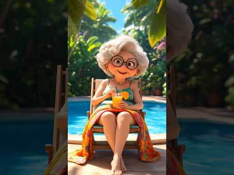 ¡Eh, abuela, no, no sé nadar!