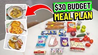 3 Family Meals on a $30 Budget