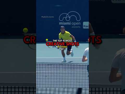 Top 10 most creative shots in Tennis | Part 1