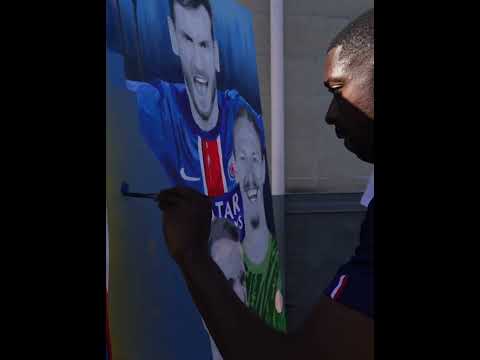 Ousmane is an artist on and off the pitch 🎨 #PSG #Dembélé