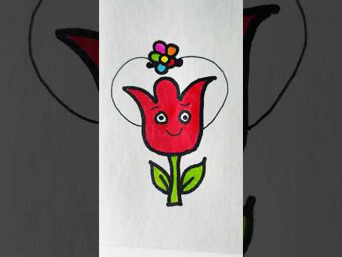 Easy kids drawing😜 #shorts #trending #viralvideo #youtubeshorts #anaya #viralshorts #kidsvideo #art