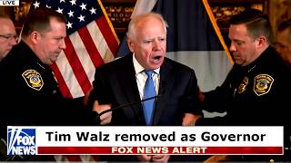 🚨 WTF!! Tim Walz DRAGGED OUT OF OFFICE 😂😂