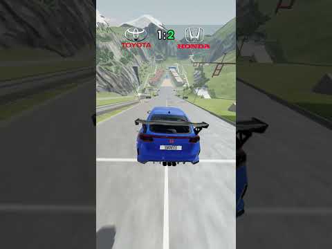 Toyota Supra VS Honda Civic! #beamng #beamngdrive #gaming