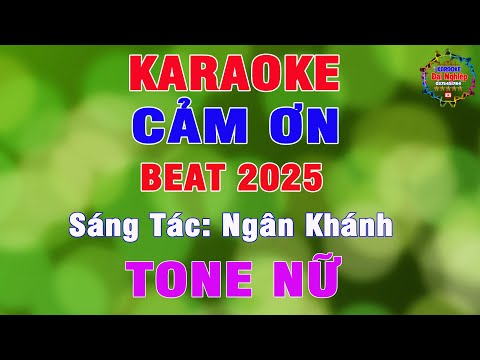 Cảm Ơn Karaoke Tone Nữ Rumba Nhạc Sống 2025 || Karaoke Đại Nghiệp