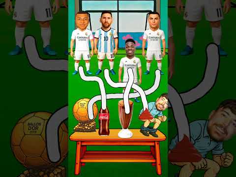 Chi mangerà la cacca di MrBeast? Ronaldo contro Messi contro Mbappé contro #shorts #cartoon #italy