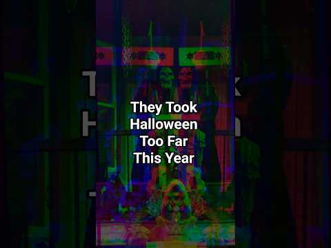 When Your Neighbors Go FULL Psycho for Halloween 💀🎃 #halloween #scary #creepy #decoration #shorts