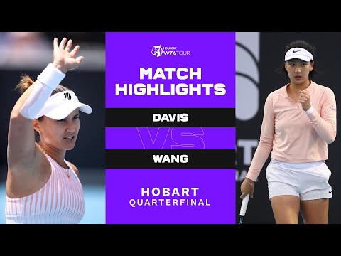 Lauren Davis vs. Wang Xinyu  | 2023 Hobart International | WTA Match Highlights