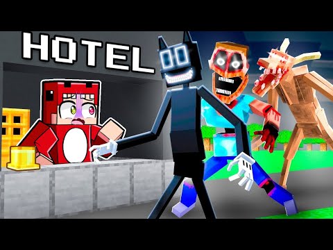 Abrimos un HOTEL de MONSTRUOS en Minecraft! ☠️😱 Raptorgamer