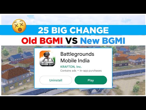 25 changes in new BGMI