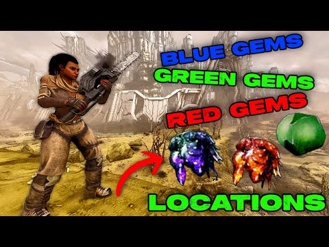 Green Gems Blue Gems Red Gems LOCATIONS on Extinction in Ark Survival Ascended!! Crystalized Sap