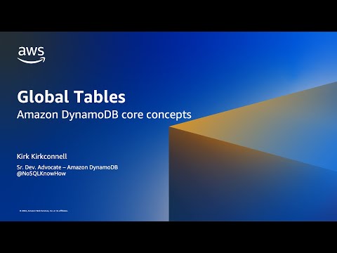 Global tables for inter-Regional replication - Amazon DynamoDB Core Concepts | Amazon Web Services