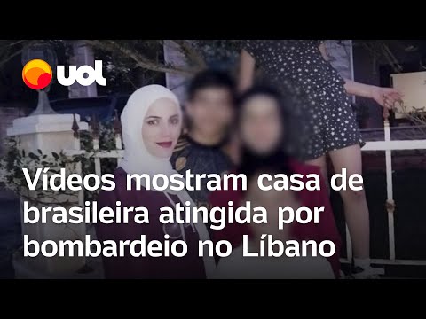 Brasileira perde a casa após bombardeio no Líbano; vídeos mostram destruição e escombros