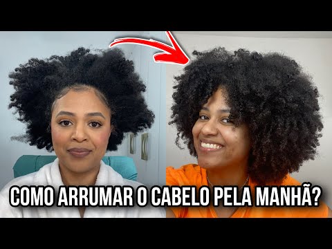 COMO EU ARRUMO MEU CABELO PELA MANHÃ? | Revitalização em cabelo crespo