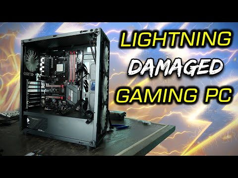 Repairing A Lightning Damaged, Fried Gaming Pc (vlog)