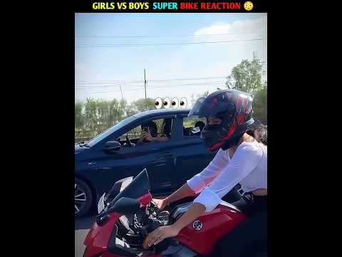 Girls vs Boys Superbikes public Reaction #shorts
