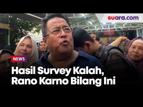 Hasil Survei Jagokan RK-Suswono Menang Satu Putaran, Rano Karno Punya Jawaban Sendiri