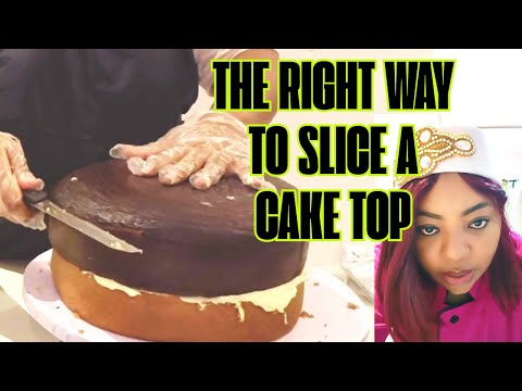 How to slice and trime your cake