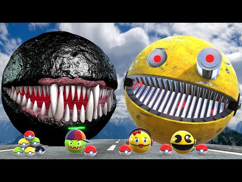 Robot Pacman vs Cartoon Cat vs Ms Pacman vs Scary Pacman Xx10