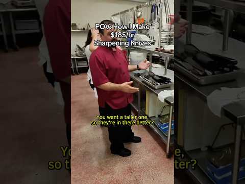 How I Make $185/hour Sharpening Knives