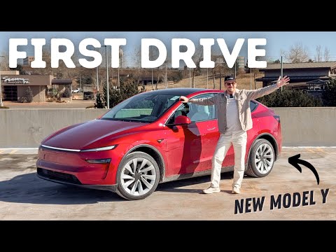 I Drive The New Tesla Model Y For The First Time! Even On Helix 2.0 Wheels, The Ride Is Incredible