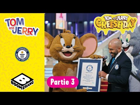 Le plus long plateau de fromage avec Tom et Jerry - Partie 3 | Record du monde Guinness @boomerangFR