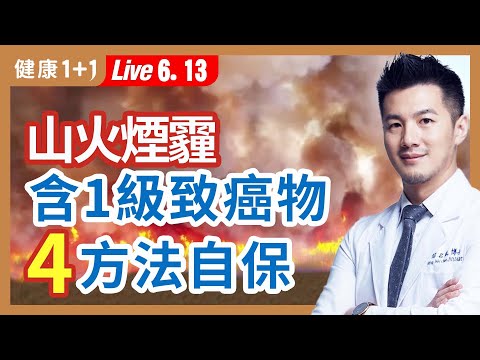 加拿大野火濃煙波及美國，空氣品質近紫爆；山火煙霾超毒，含一級致癌物；高濃度PM2.5嚴重可能離世，4方法自保。|（2023.06.13）健康1+1 · 直播