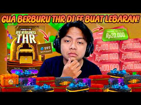 AKU BERBURU THR DI FF BUAT LEBARAN! BISA DAPET Rp100.000 SEKALI SPIN KOK BISA? 😰