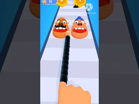 পটি আসলে স্পিড বেড়ে যায় 😁 Finger Runner 3D Funny Gameplay #shorts #viralshorts #gaming #videogame