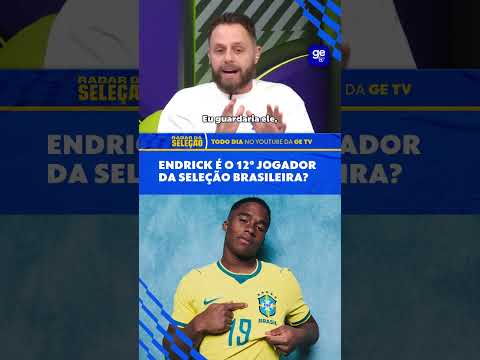 ENDRICK É O CARA DO MOMENTO NA SELEÇÃO BRASILEIRA? OU É O 12º JOGADOR? | #shorts | RADAR DA SELEÇÃO