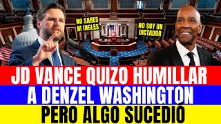 JD Vance quiso humillar a Denzel Washington — pero una revelación de su profesor lo dejó en silencio